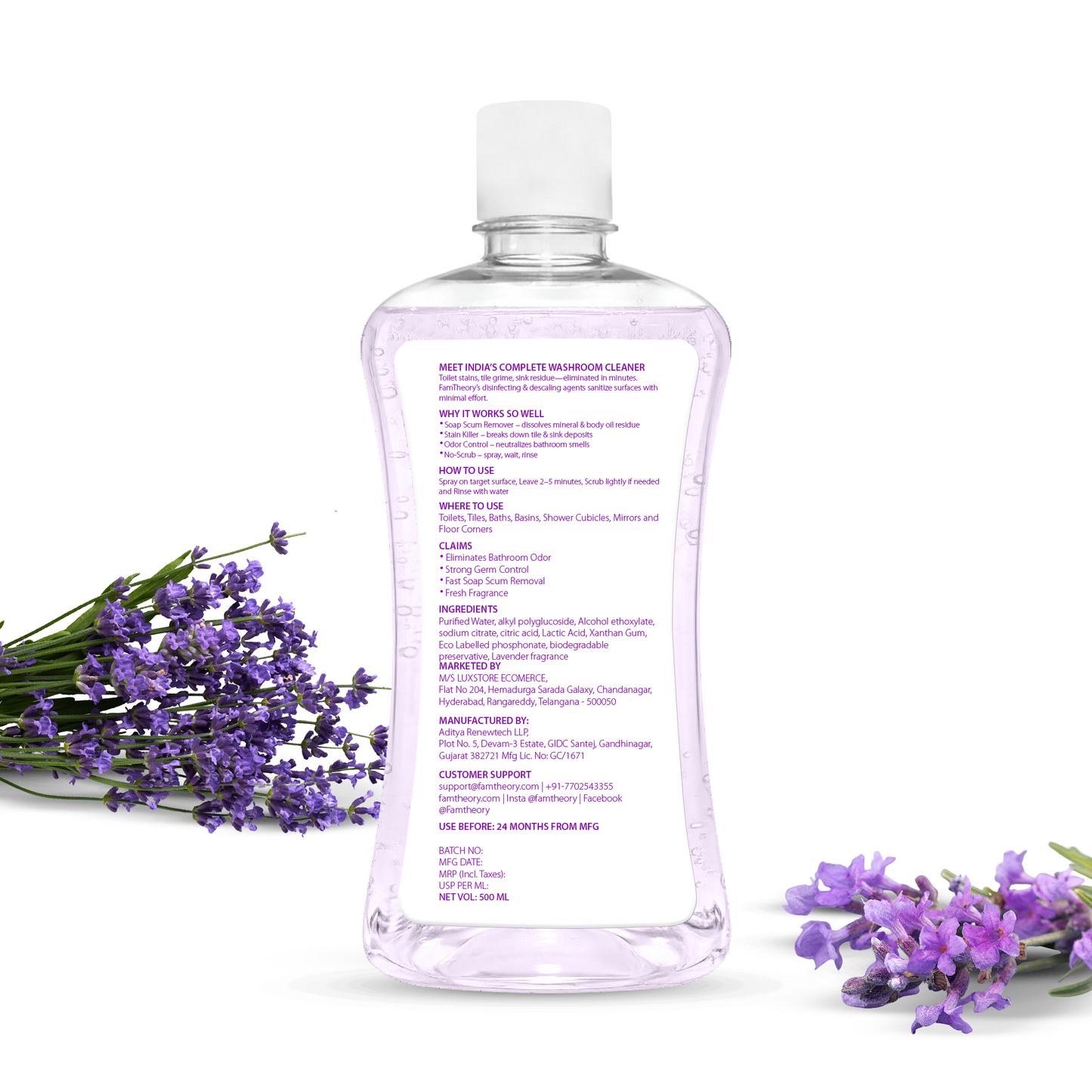 NATURAL BATHROOM CLEANER – 500 ML