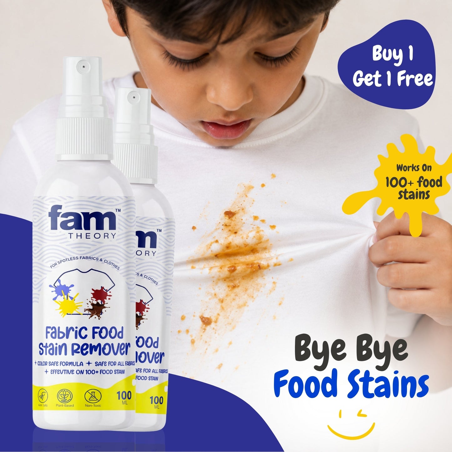 Xpert Instant Fabric Food Stain Remover 100ML - BYE BYE TOUGH FOOD STAINS ✨