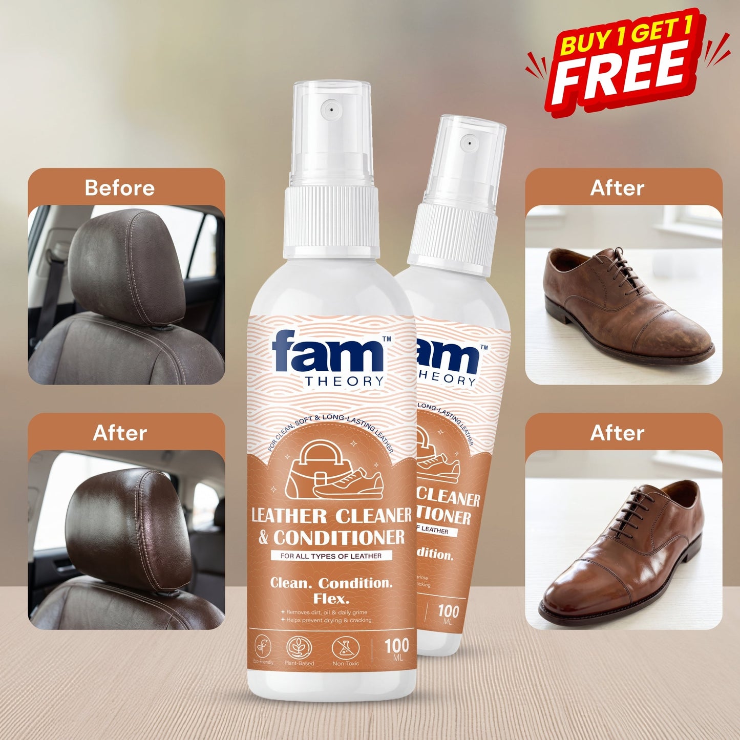 Famtheory Expert Pro Care Leather Cleaner & Conditioner 100ML✨