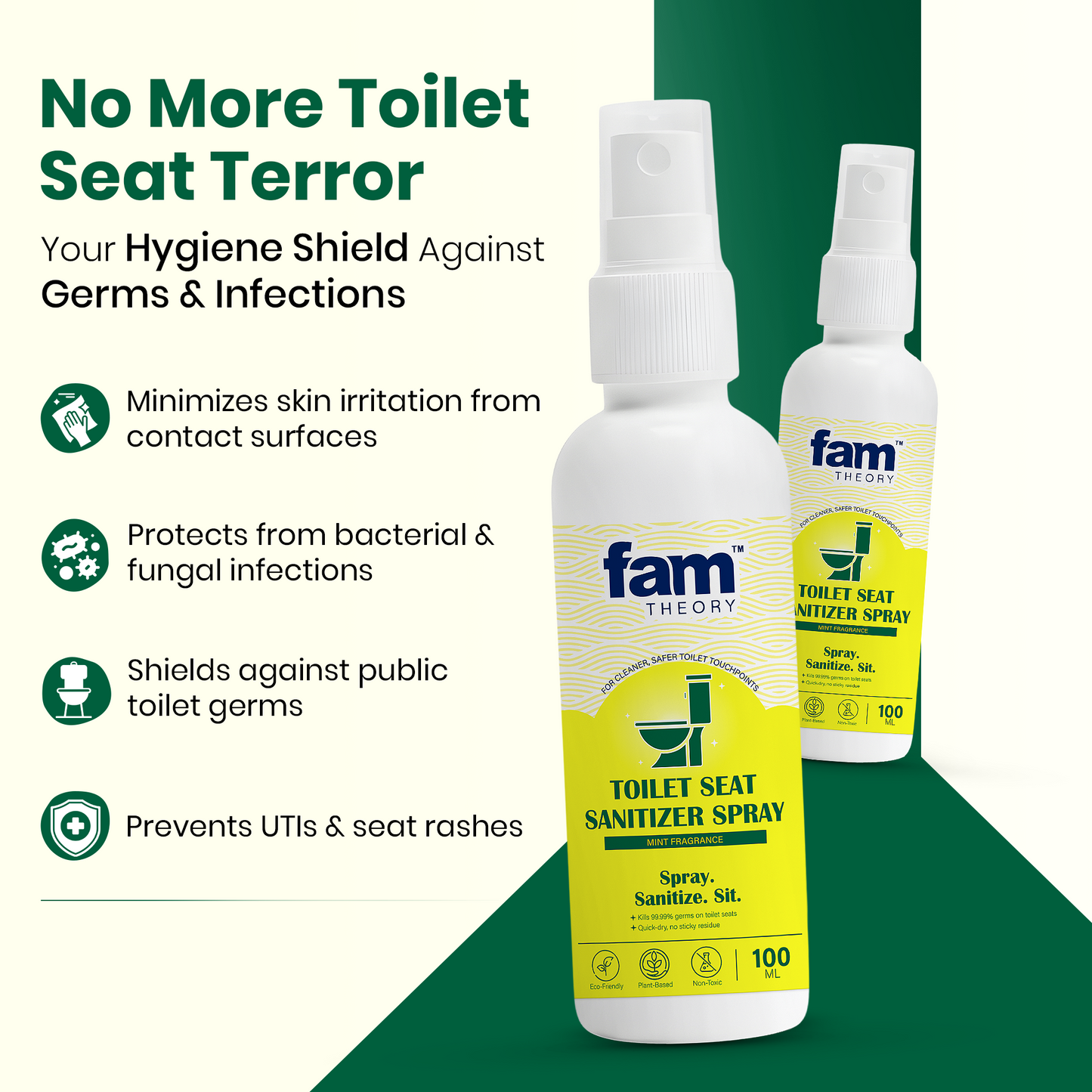 Natural Toilet Seat Sanitizer Spray- 100ml
