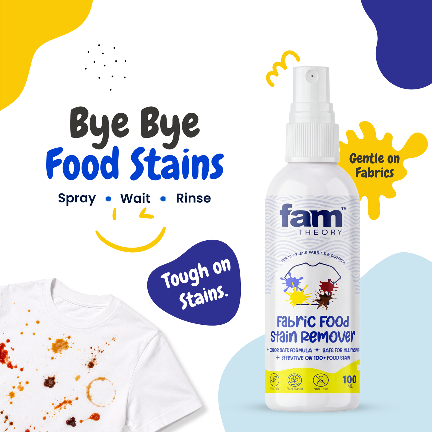 Xpert Instant Fabric Food Stain Remover 100ML - BYE BYE TOUGH FOOD STAINS ✨