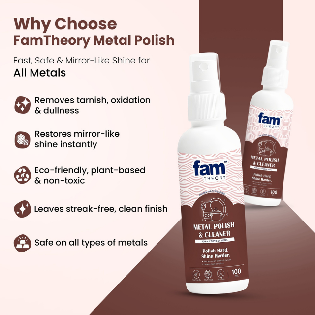 Famtheory Natural All-in-One Metals Polish & Shiner Spray ✨- 100ml
