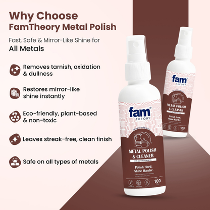 Famtheory Natural All-in-One Metals Polish & Shiner Spray ✨- 100ml