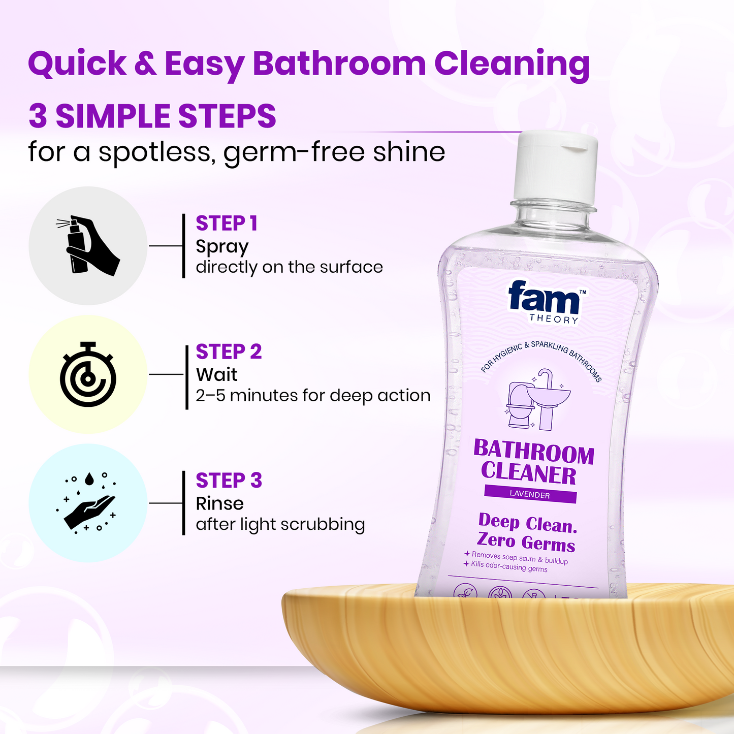 NATURAL BATHROOM CLEANER – 500 ML