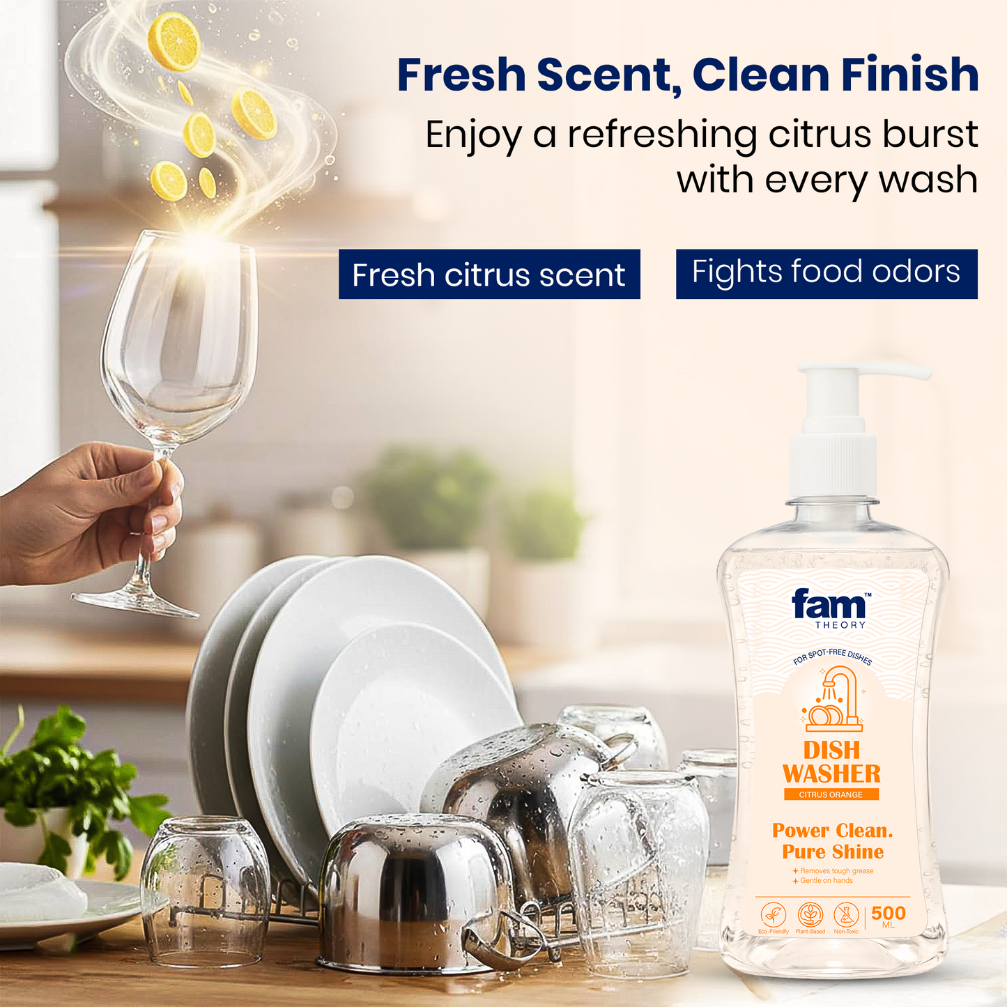 Natural Dishwash Liquid – 500 ML