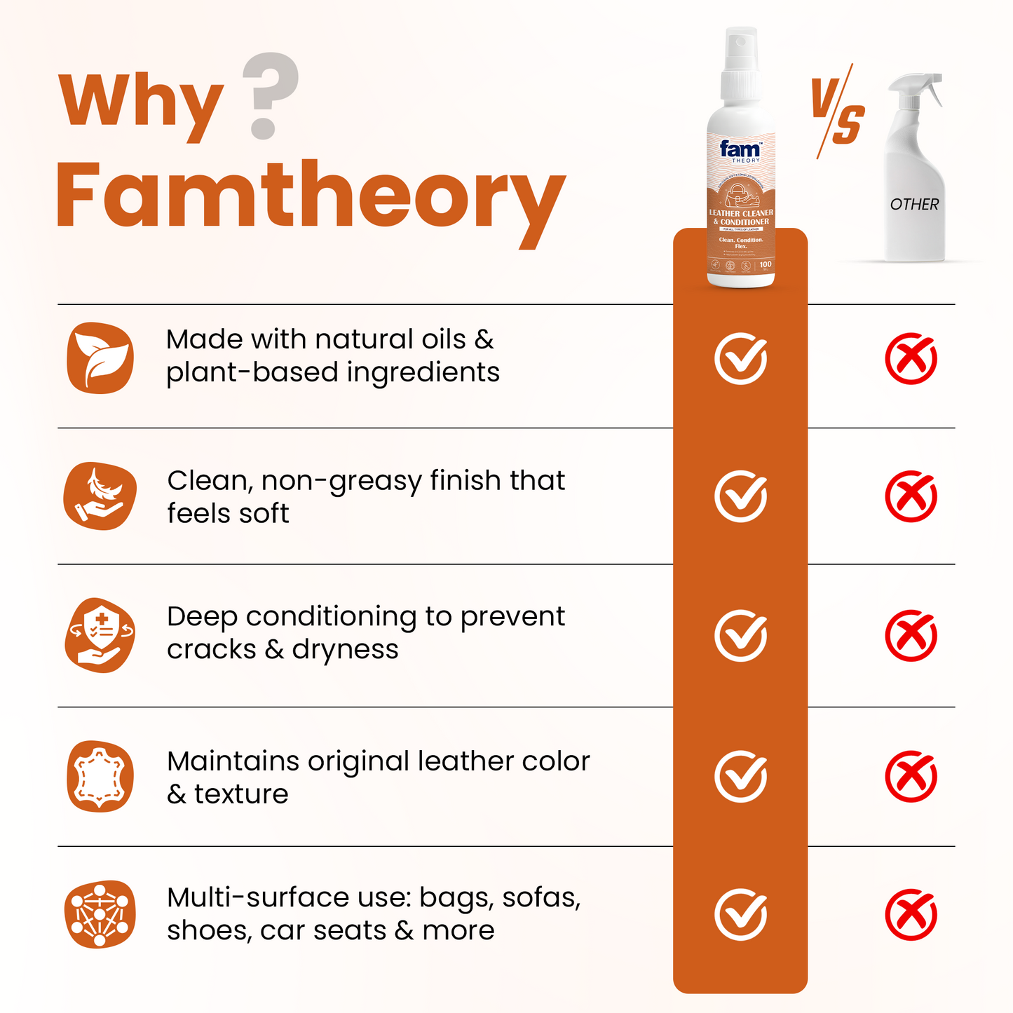 Famtheory Expert Pro Care Leather Cleaner & Conditioner 100ML✨