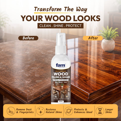 Buy 1 Get 1 Free | Advanced Pro Care Wood Polish & Shiner 100ml @399/- Only ✨