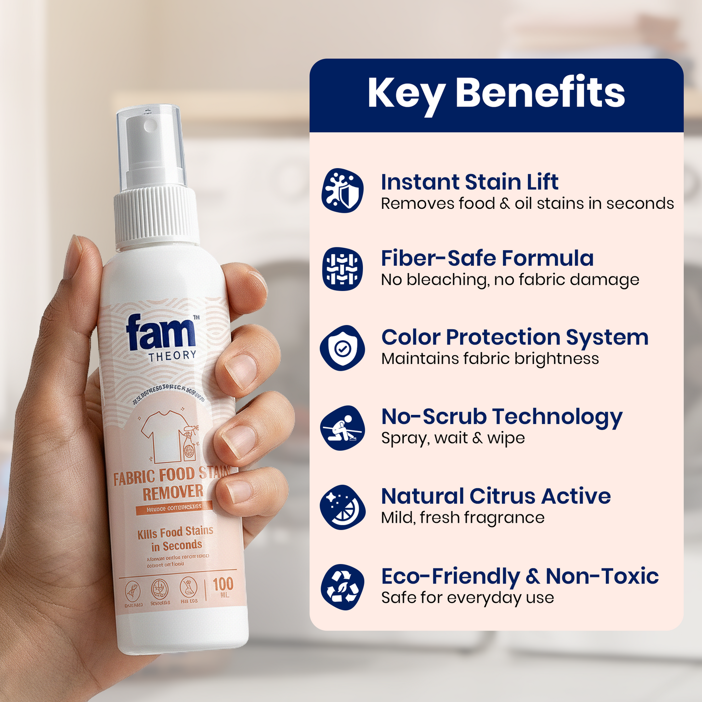 Natural Fabric Food Stain Remover - 100ml