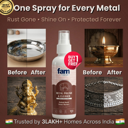 Famtheory Natural All-in-One Metals Polish & Shiner Spray ✨- 100ml