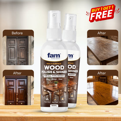 Buy 1 Get 1 Free | Advanced Pro Care Wood Polish & Shiner 100ml @399/- Only ✨