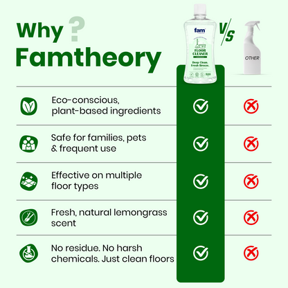 FamTheory All-In-One Natural Disinfectant Floor & Surface Cleaner 500ml✨