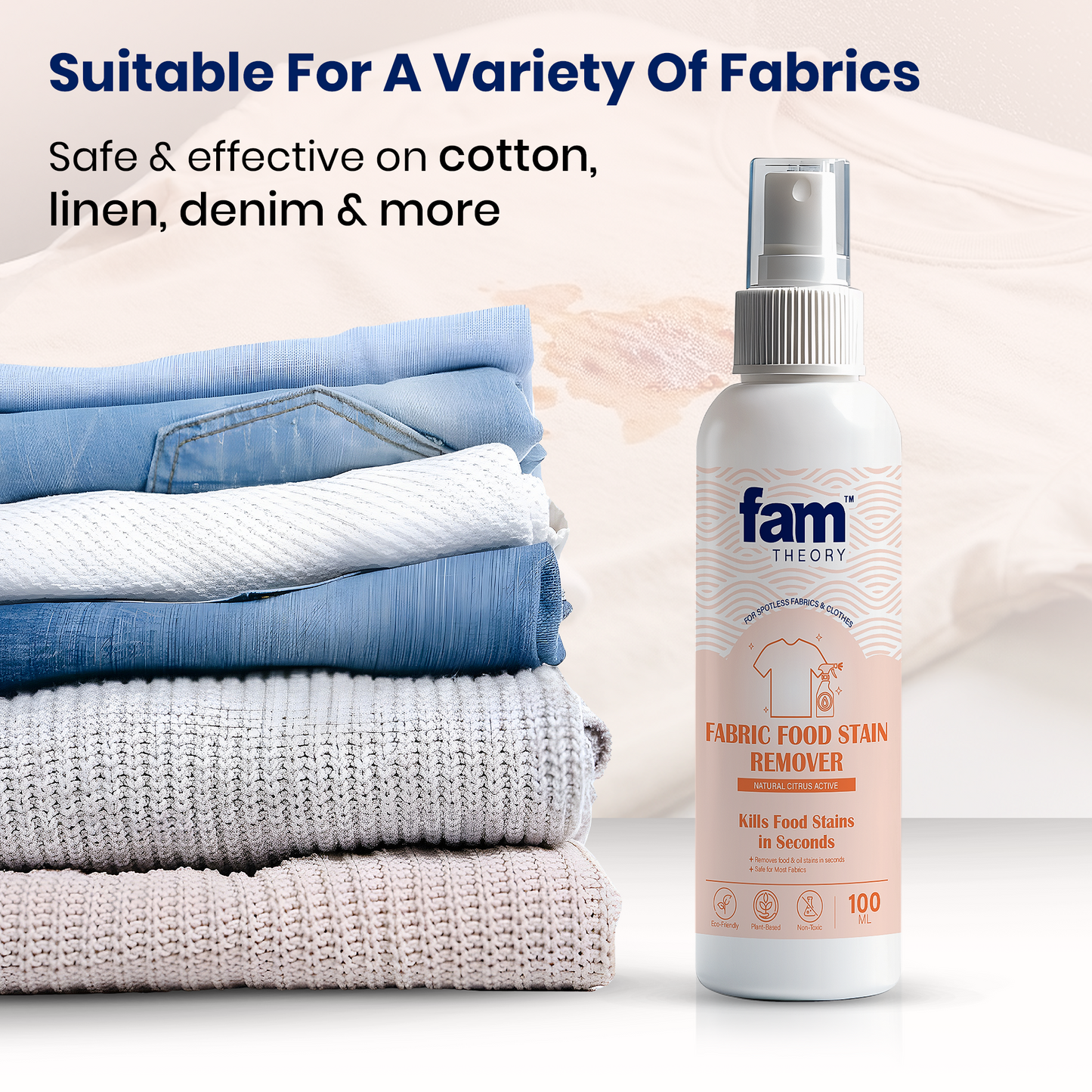 Natural Fabric Food Stain Remover - 100ml
