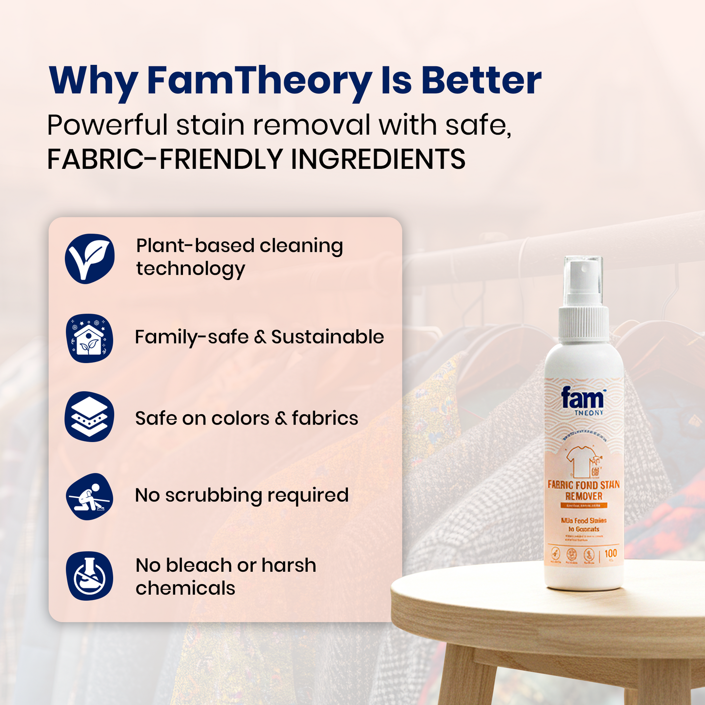 Natural Fabric Food Stain Remover - 100ml